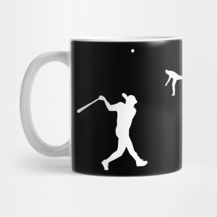 Long Ball Minimalist Batter Ball Baseball Hitter Home Run Mug